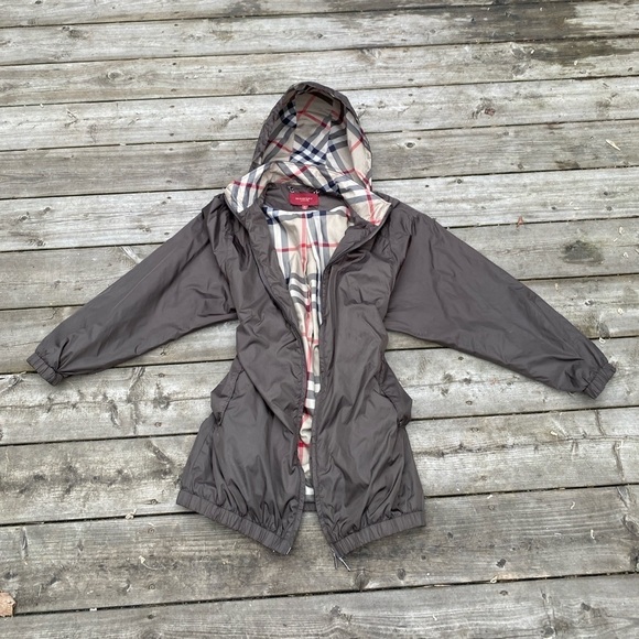 Vintage Burberry London Nylon Novacheck Jacket Medium Brown - Picture 9 of 16